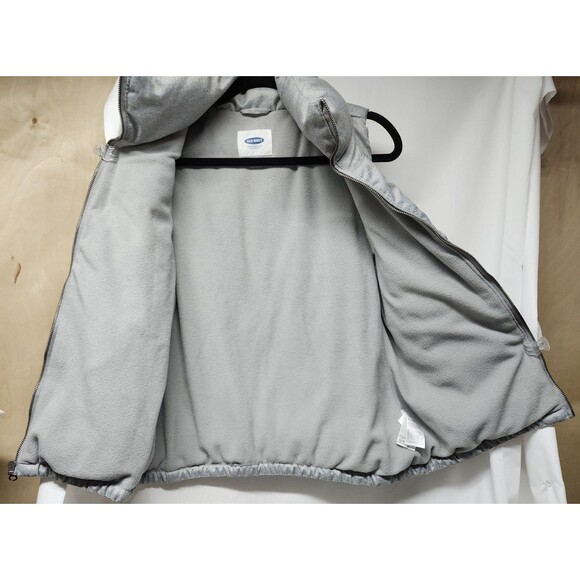 Old Navy Gray Puffer Vest Size Small Insulated - Picture 7 of 16